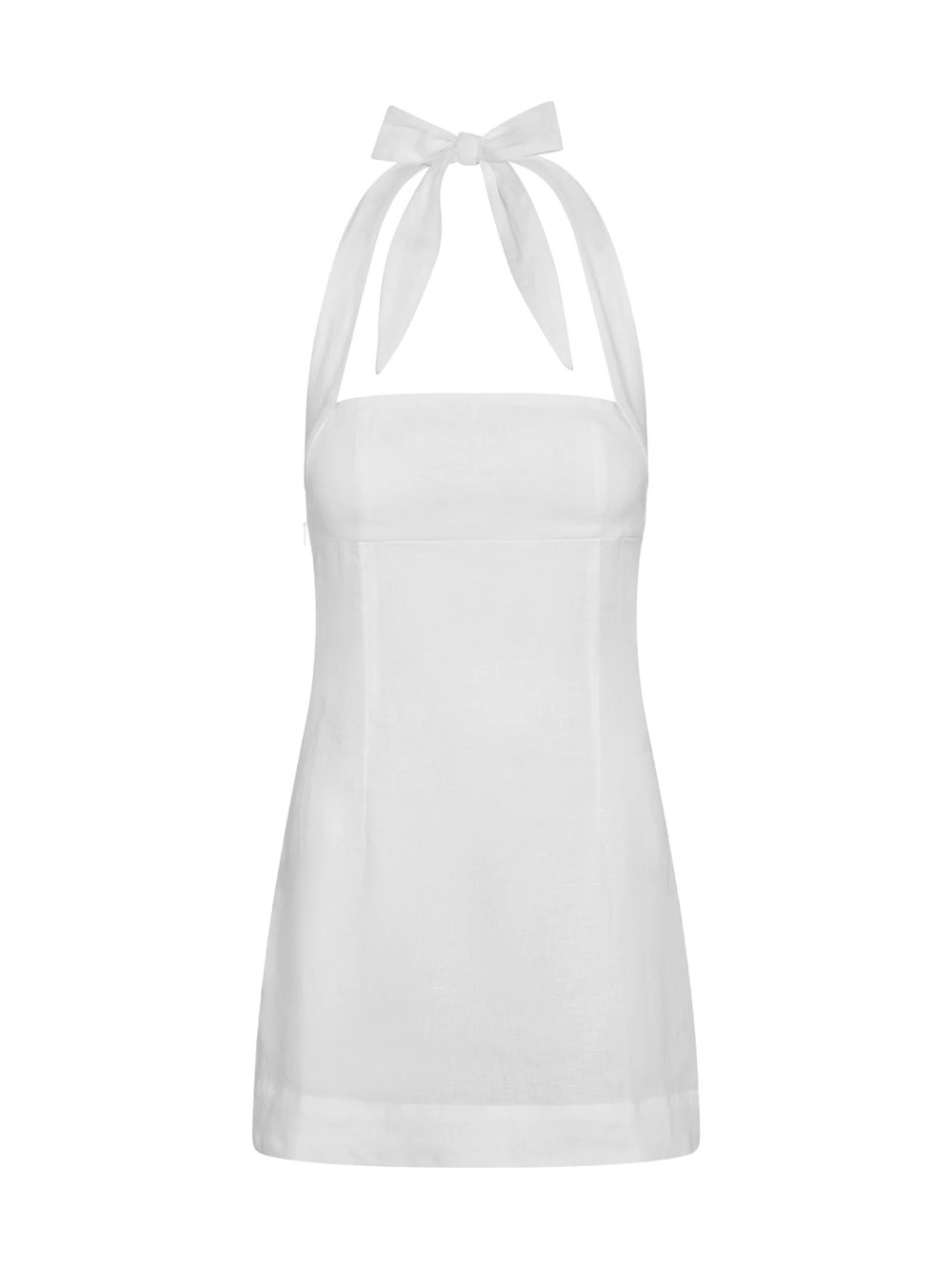 NWT MONDAY SWIMWEAR MONTSERRAT MINI DRESS - WHITE LINEN